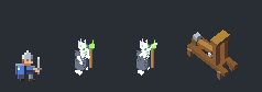 Vaskin the Pale, the lich, beside a man and a catapult